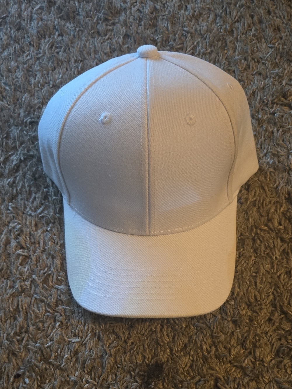 Classic Solid White Baseball Cap